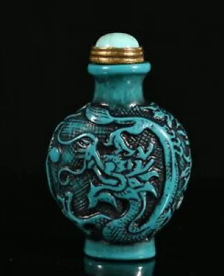 7cm Chine antique naturel - dragon
