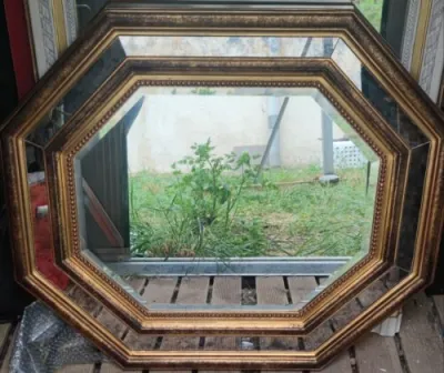 Miroir à parcloses octogonal - 80cm