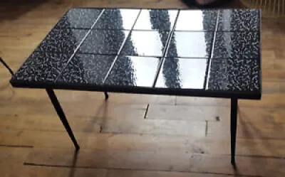 Table basse vintage carrelée
