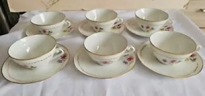 6 grandes tasses à thé - pates