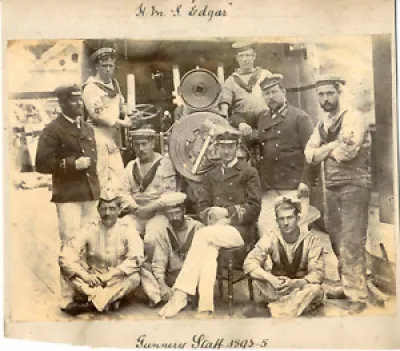 Asia, HMS Edgar, gunnery - staff