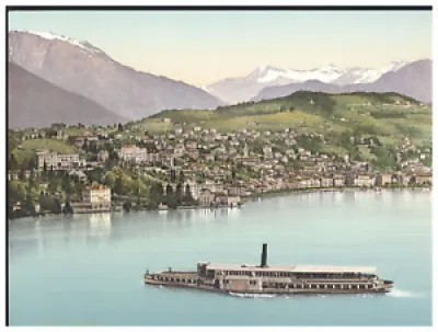 Italia, Lugano, dal lago Vintage