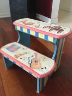 Music Painted Wooden - stool