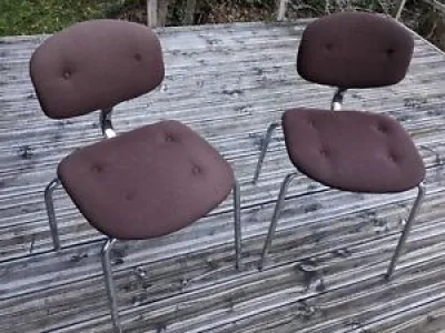 Paire de chaises vintage - strafor steelcase