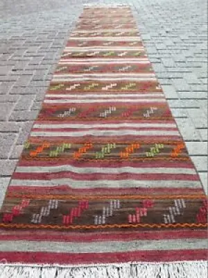 Extra Long Kilim Runner, - turkish rugs