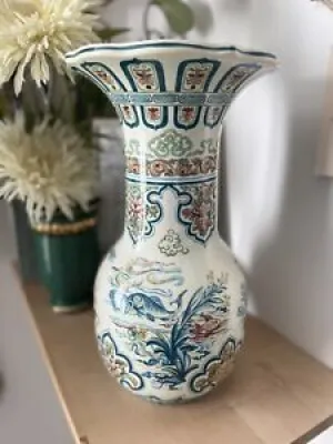 Vase trompette Boch « Changai »