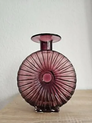 Vase en verre art vintage - riihimaki