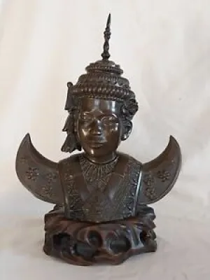 Buste Bronze danseuse cambodgienne