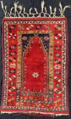 Antique tapis priere - anatolien
