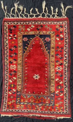Antique tapis priere - turc