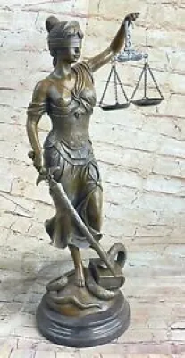 Bronze Store Dame De Justice Balance