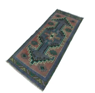 Vintage Turkish oushak - runner rug