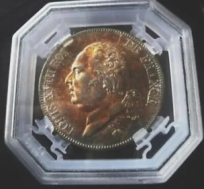 5 francs louis XVIII 1822 W GRADE