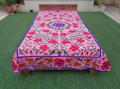 Uzbek Suzani Bedspread - bedding