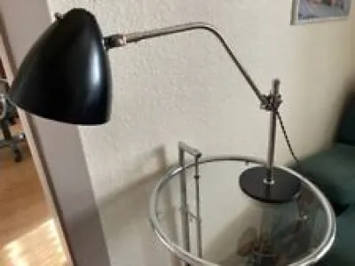 Lamp Table in Chrome-Black - 1930s