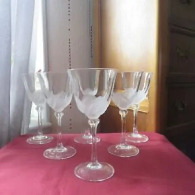 6 verres a eau en cristal - florence