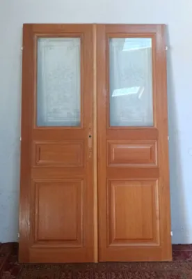 Double porte vitrée