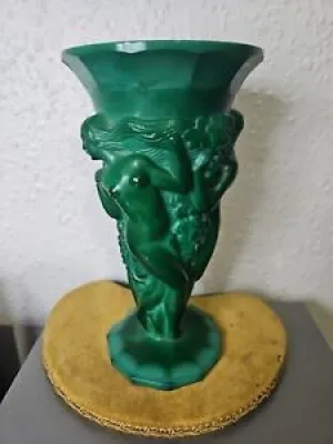Vase en verre malachite - frantisek