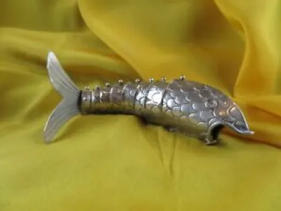 Ancien poisson articulé - 14cm