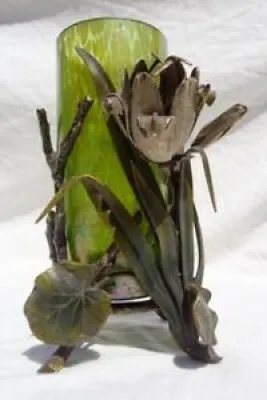 Grün irisierende Vase - witwe