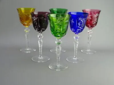 Série de 6 verres à - artisanat
