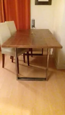 Table industrielle rustique - faite