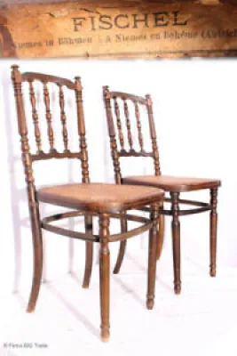 2 chaises anciennes originales - viennois fischel