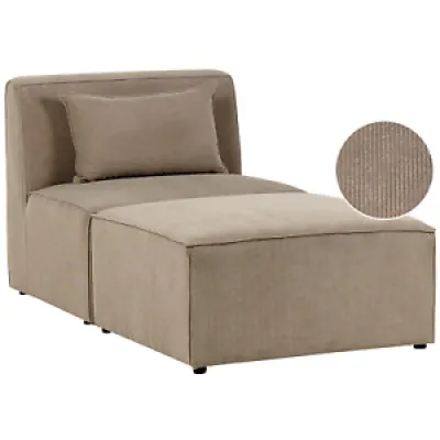 Chaise Longue Taupe 2 - modules