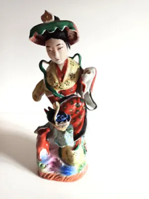 Asie Chine Début XXème-Figurine - polychromes