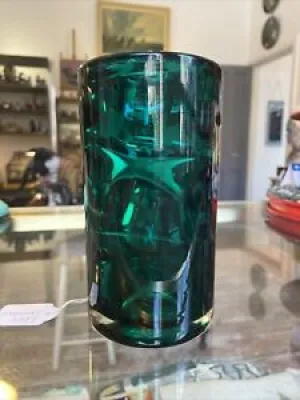 Vase vintage en verre - erich jachmann
