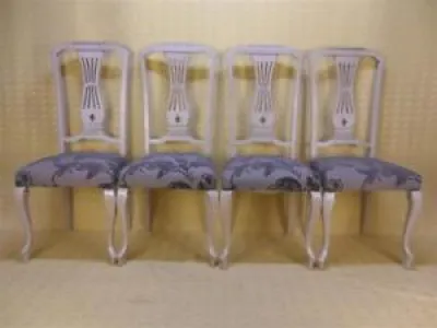 4 CHAISES style CHIPPENDALE
