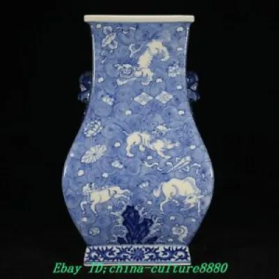 15 '' Qing Qianlong vase - vertes