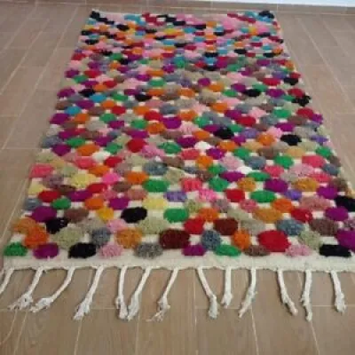 Handmade Moroccan Rug,Authentic - colorful