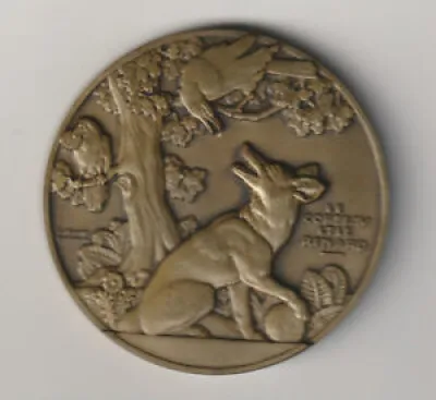 Médaille,Le corbeau - renard