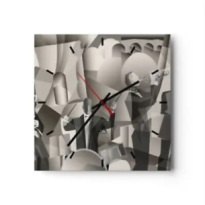 Horloge murale en verre - wall