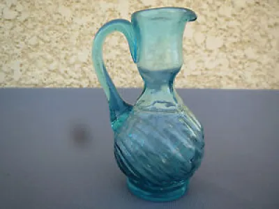 Ancien flacon bleu verre - turquie