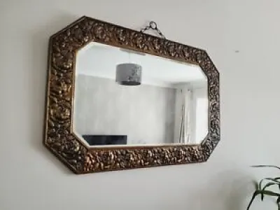 Miroir vintage gaufré - octogonal