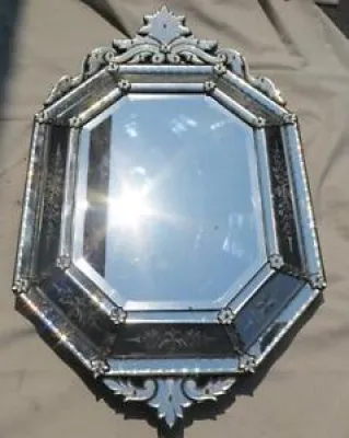 1880' Miroir octogonal