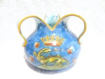 Vase boule 3 anses faience Blois