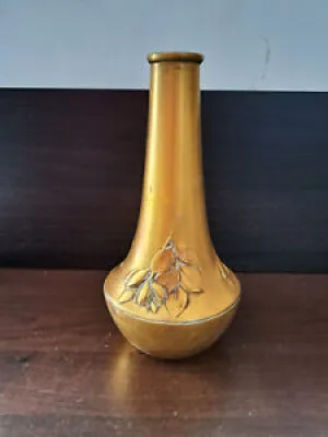 Vase art nouveau en laiton - kayser