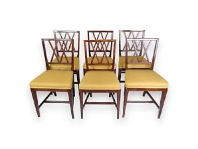 Six dining chairs ole wanscher
