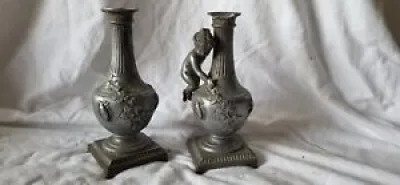 Paire de petits vases Art Nouveau