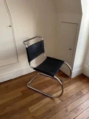 Chaise acier cuir de - rohe