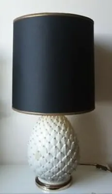 Lampe pomme de pin ceramique