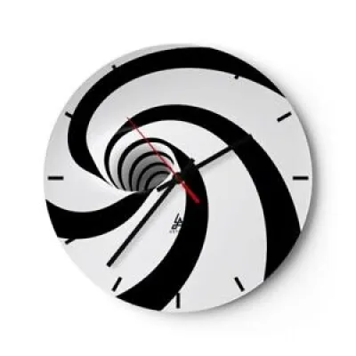 Horloge murale en verre - spirale