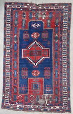 Tapis ancien rug oriental - kazak caucasien