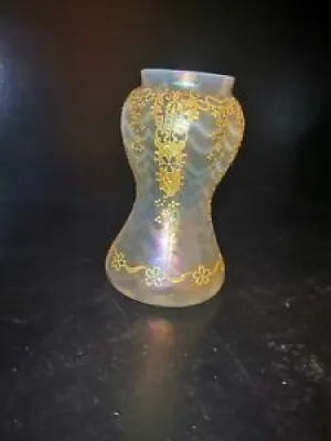 Ancien vase verre irisée