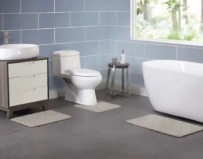 bathroom Rug Set Ash - bath