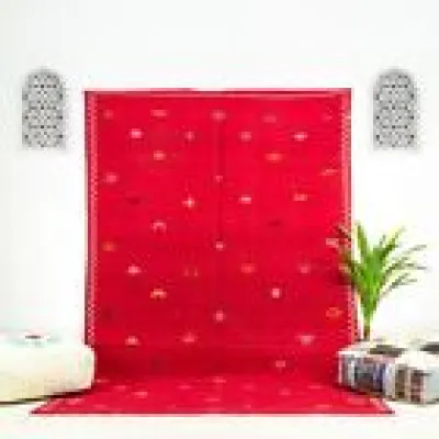 Moroccan Kilim Rug, red