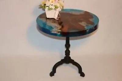 Table D'appoint Ronde - epoxy